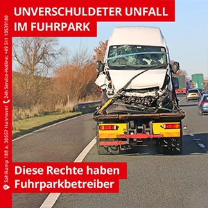 Unfall im Fuhrpark